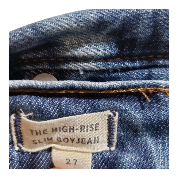 Madewell High-Rise Slim Boy Jean Size 27 - Picture 3 of 9